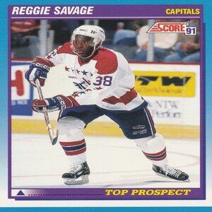 Reggie Savage - Score '91 Top Prospect Hockey Card